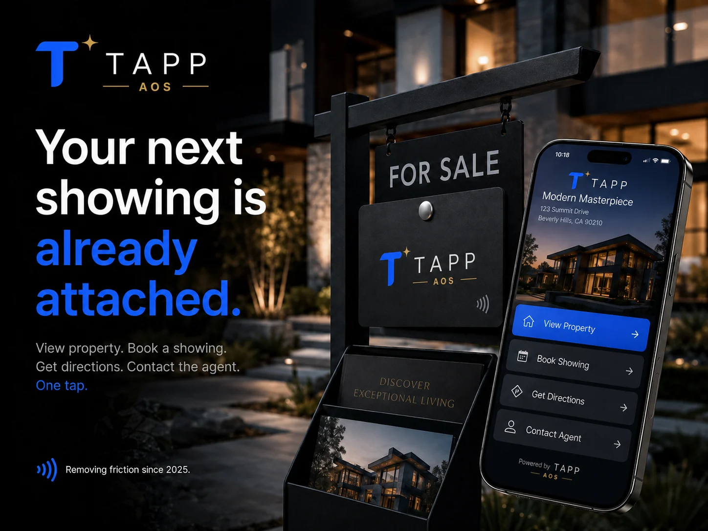 TAPP Real Estate card and phone experience